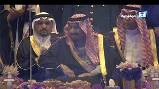 قصيدة الشاعر سعود الحافي أمام خادم الحرمين الشريفين في حفل أهالي القصيم