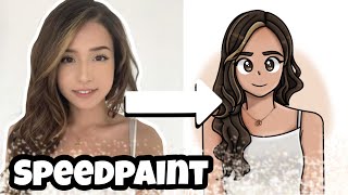 Drawing of Pokimane❤️(speed-paint)
