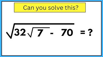 Japanese |A Nice Mind Blowing Square Root Solution | Olympiad Maths Simplification |Can you solve?||