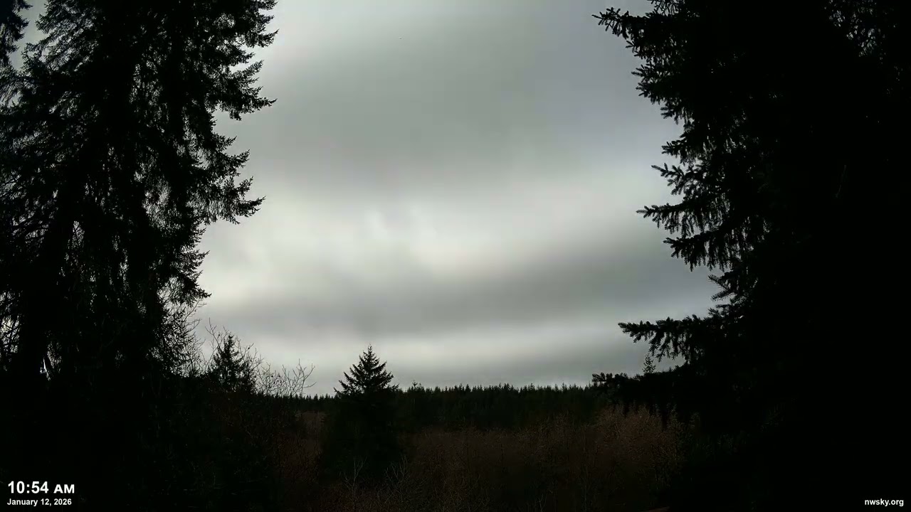January 12, 2026 - Cloudy Pacific Northwest Skyscape Timelapse Video | 4K 60fps