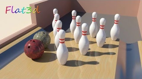 3ds Max 2014 MassFX - Ten Pin Bowling Simulation