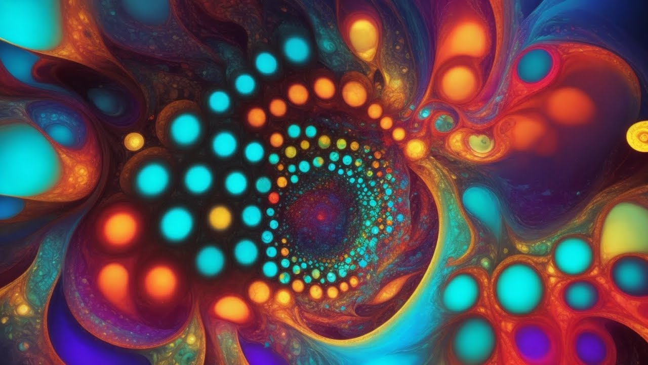 Colorful Fractals Screensaver Background Video (No Sound) - Mesmerizing ...