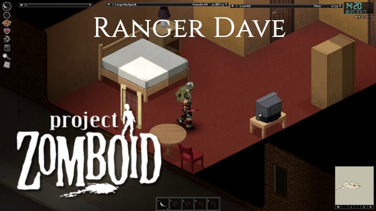 Project Zomboid Ranger Dave Part 9 Looking for a bed! YouTube