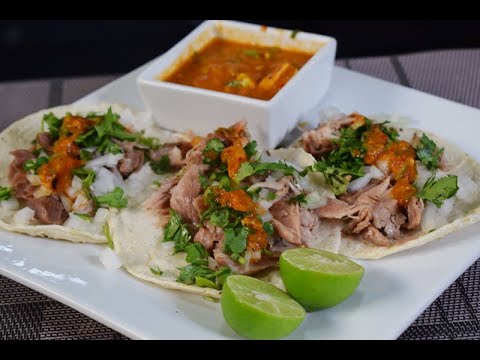 Tacos de Chamorro marinados en Cerveza