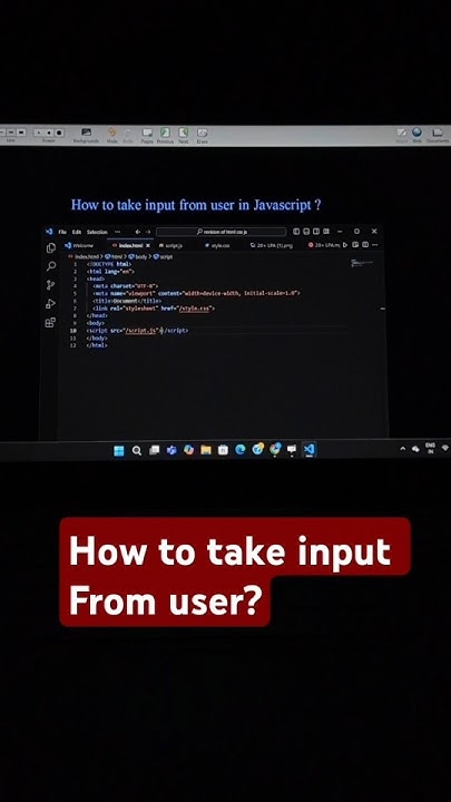 How to take input from user in JAVASCRIPT?#shorts #viralshort#js#coding ...