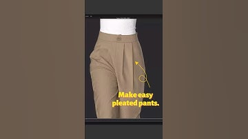 The easiest way to make pleated pants in Clo3d