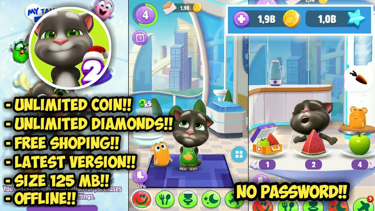 Download My Talking Tom 2 Mod Apk Terbaru 2022 No Password