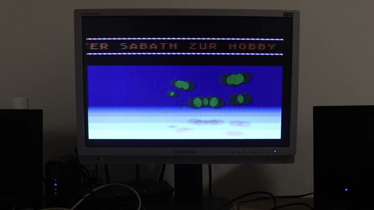 ATARI XE/XL - Megaball demo, 1991, real HW