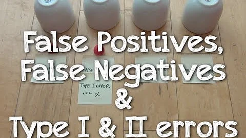 False Positives, False Negatives & Type I & II Errors
