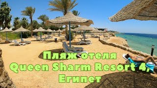 Пляж отеля Queen Sharm Resort 4, Egypt 2024, Шарм-эль-Шейх, Египет, sharm el sheikh