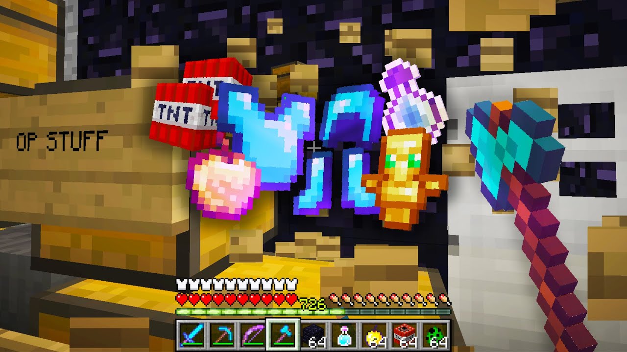 I found this kid's SECRET Minecraft faction base with unlimited loot...