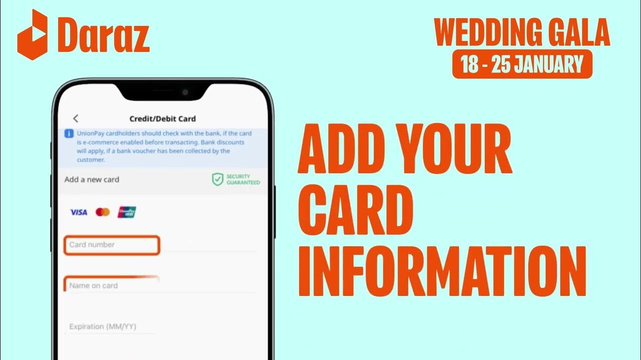 How to pay with your Debit/Credit Card on Daraz 