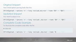 How to Parse Long Options with getopt in Shell Scripts