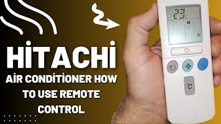 Hitachi air conditioner how to use remote control