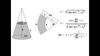 Cone fabrication / development in AutoCAD - ENGLISH