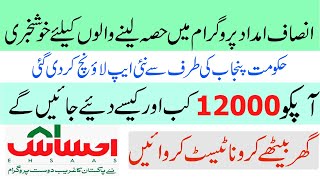 Insaf Imdad Program | New App launch | Ehsas Emergency Program | New Update | Corona Test At Home screenshot 2