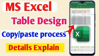 ms excel tablet data copy kaise kare in mobile  | ms excel sheet copy paste process |