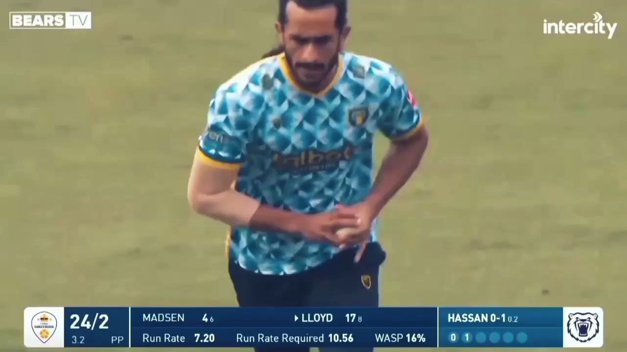 Hassan Ali Hat-trick in Vitality Blast | Hassan Ali 6 wickets in Vitality Blast | Hassan Ali bowling