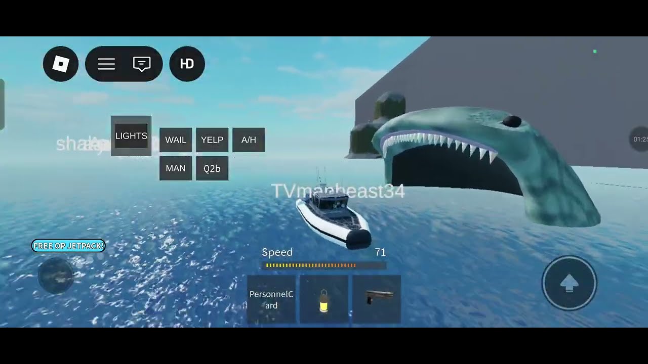 Escaping bloop in site 19 in roblox adventure movie 