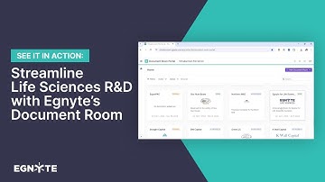 Streamline Life Sciences R&D with Egnyte’s Document Room