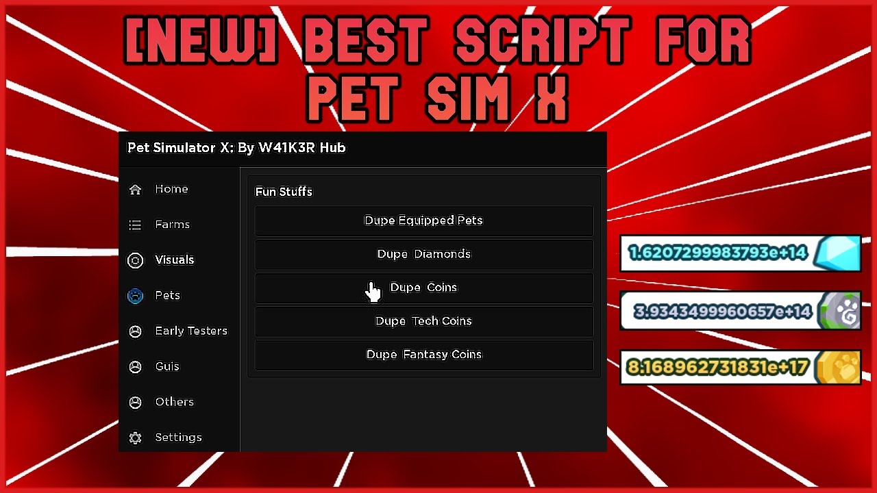 [Working] Best Gui For Pet Sim X | Dupe | Free Gamepasses | No Bans |No ...