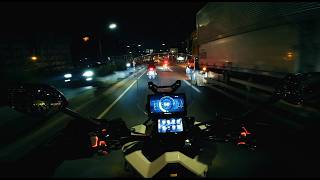 Night Ride in the City Lights | Zontes 400G