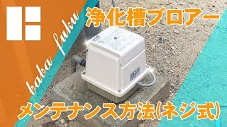 浄化槽ブロアー(ネジ式)のメンテナンス方法【日東工器】