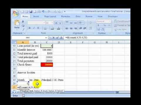 simple interest loan calculator part 5 youtube straight interest loan calculator