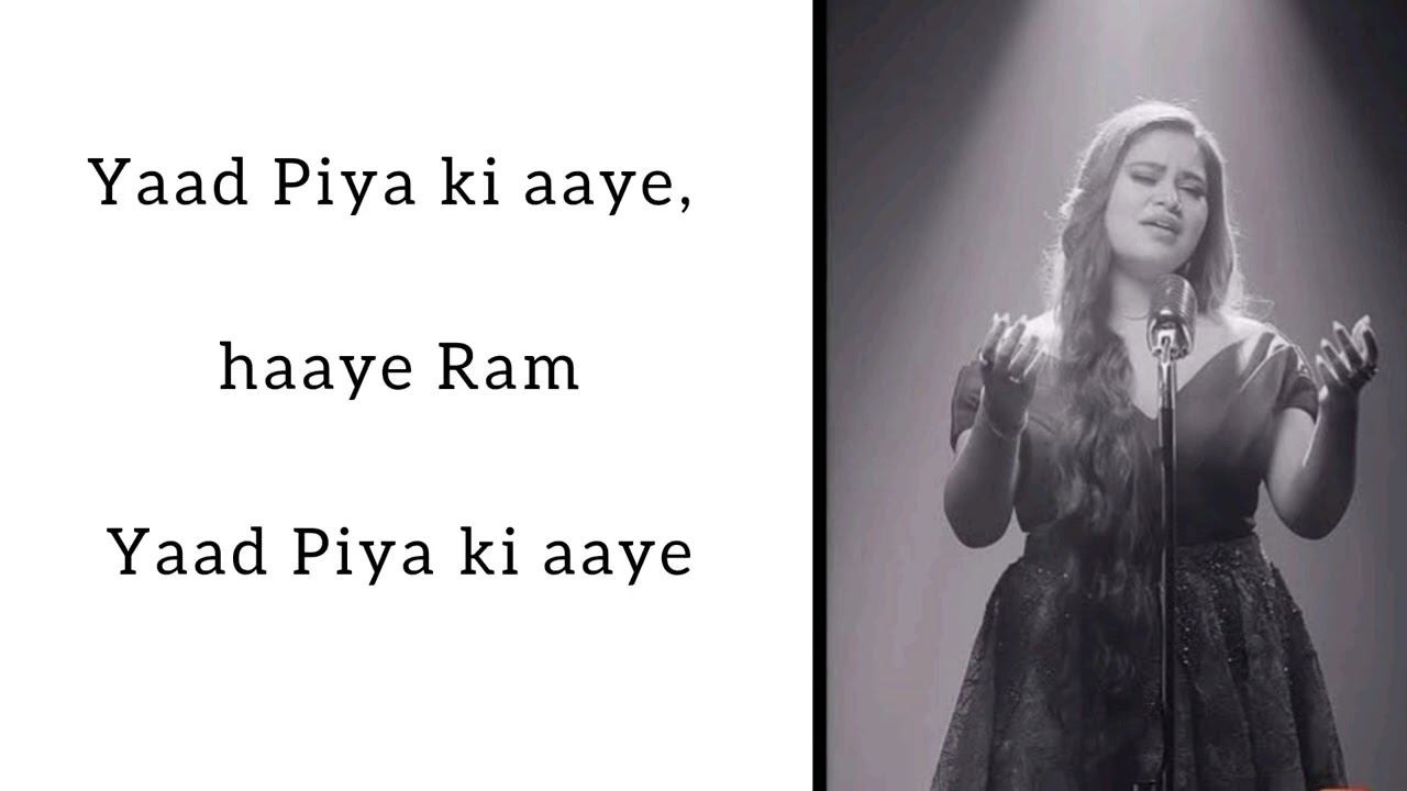 Piya Song Karaoke Sneha Shankar 