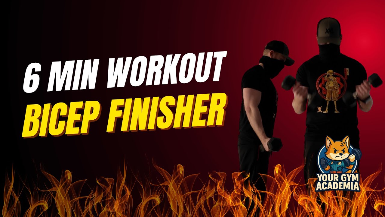 6 Min Biceps Workout | Lightweight Dumbbell Arm Burn | At Home