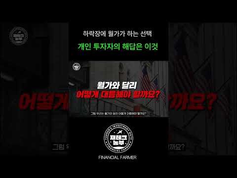 주식 하락장, 개인 투자자의 정답은 이것