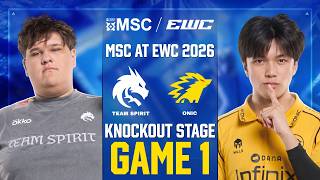 [GAME 1] TEAM SPIRIT vs ONIC ID MSC AT EWC 2026 KNOCKOUT STAGE | TS vs ONIC screenshot 2