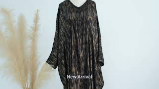 Loriya Abaya Manufacturer Closed Abaya Dress Soft-Light Polyester Batwing Sleeve Muslim Long Dress screenshot 4