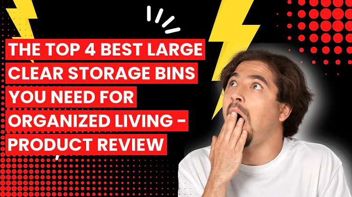 The Top 4 Best Large Clear Storage Bins You Need for Organized Living - Product Review ✅