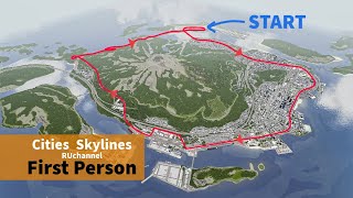 Cities Skylines : First Person Drive around in my city (Mingda ep39)