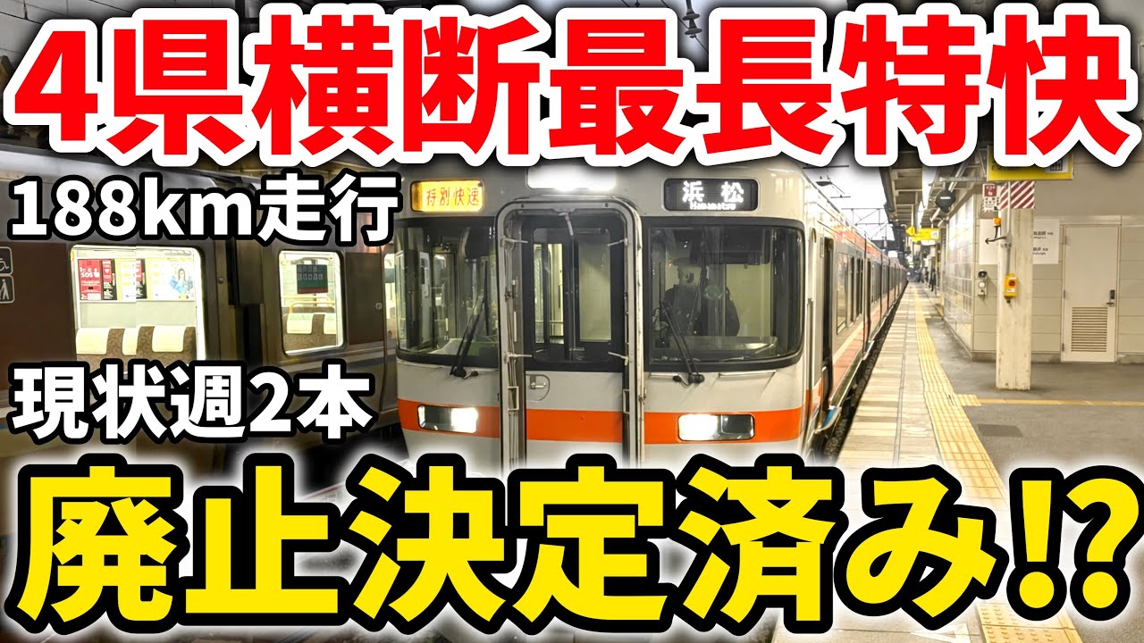【3時間弱】消滅確実！4県を横断する最長爆速の東海道線米原発浜松行き特別快速に乗車　#東海道線 #JR東海 #特別快速 #313系