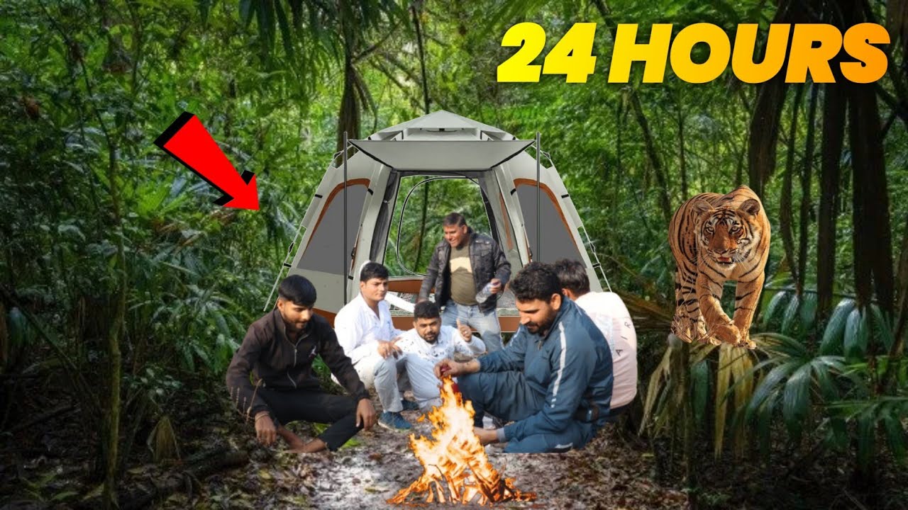 I Survived 24 Hours In The World's Most Dangerous Jungle | Alwar Wala ...