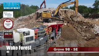 Giants Rock Crushing Services At Grove 98Se
