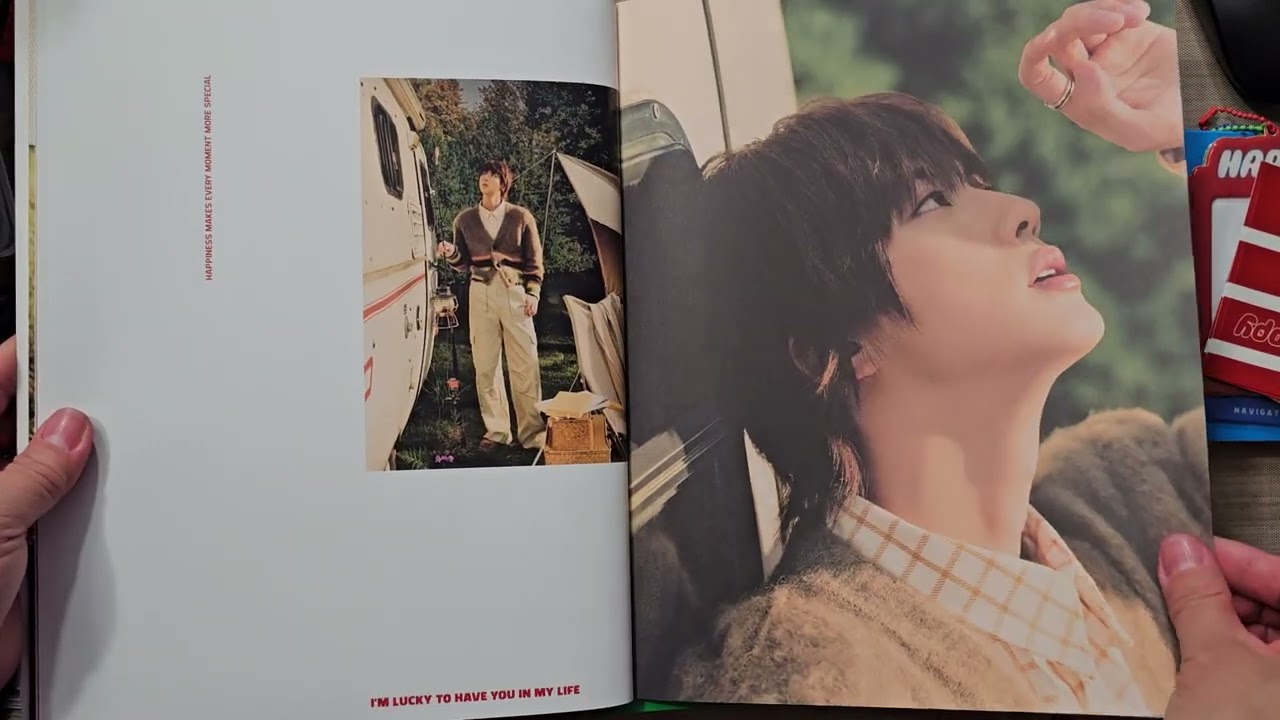 BTS Jin's HAPPY album unboxing - YouTube