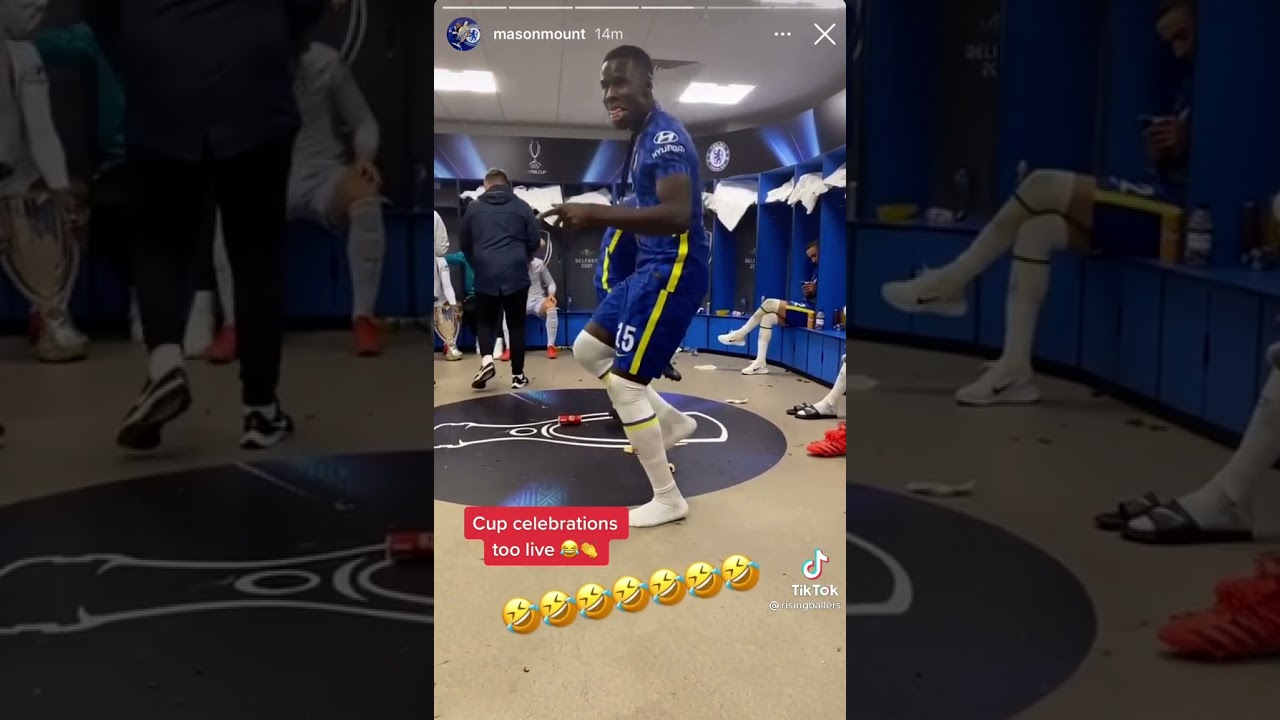 RUDIGER AND ZOUMA GREAT DANCE MOVES celebrating Chelsea's win the super cup