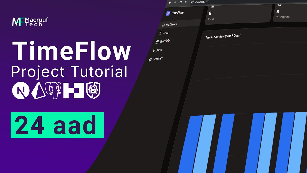 TimeFlow Project Tutorial || nextjs prisma postgresql authverse and ...