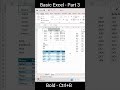 Excel formatting ✅ | Basic Excel | Part 3