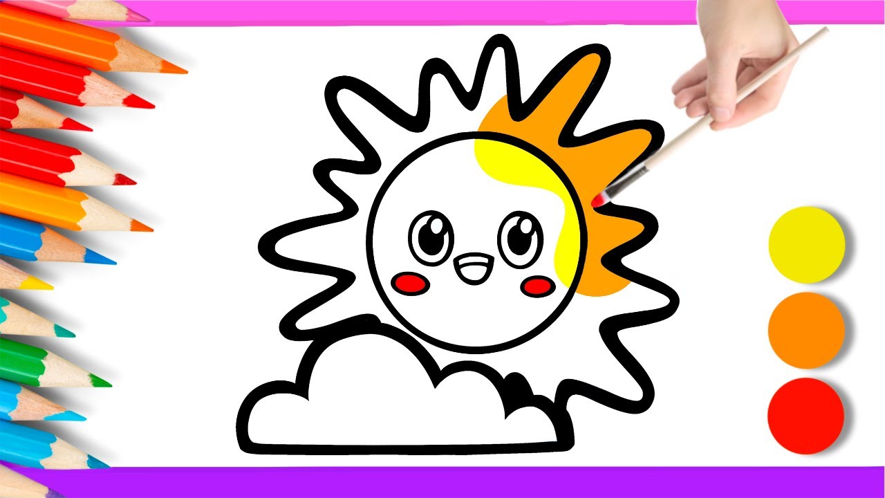 How to Draw Happy Sun– | Easy Drawing | Step by Step