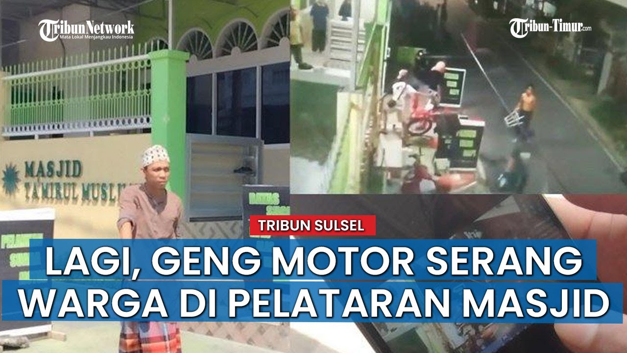 HTO NEWS; Kian Beringas, Geng Motor Bersenjata Busur di Makassar Serang Warga di Pelataran Masjid
