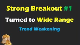 Strong Breakout #1 Turned into Wide Range | Weakening Trend | Day Trading Strategy for Beginners