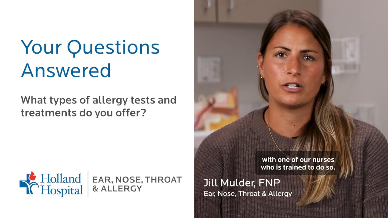 What types of allergy tests and treatments do you offer?