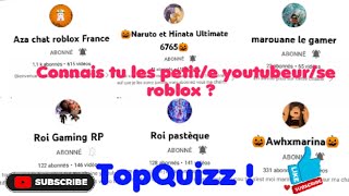 Topquizz Les Petite Youtubeurse Roblox 10 Question