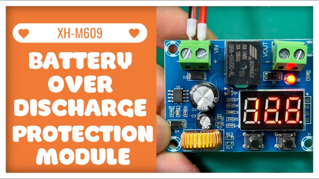 XH-M609 Battery over discharge protection module - YouTube
