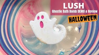 LUSH Halloween Ghostie Bath Bomb DEMO & Review