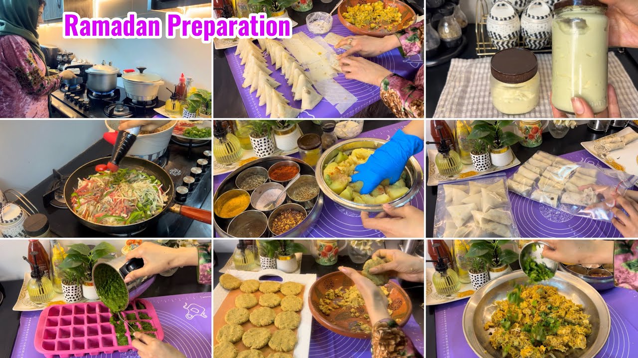 Ramadan Freezer Prep | Save Time For Ramadan | Chicken Spring roll,Samosa,Shami Kabab…